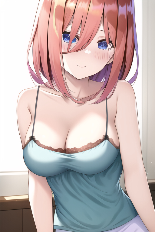 A-zaiさんがTwitterに投稿した中野三玖(五等分の花嫁)のイラスト。