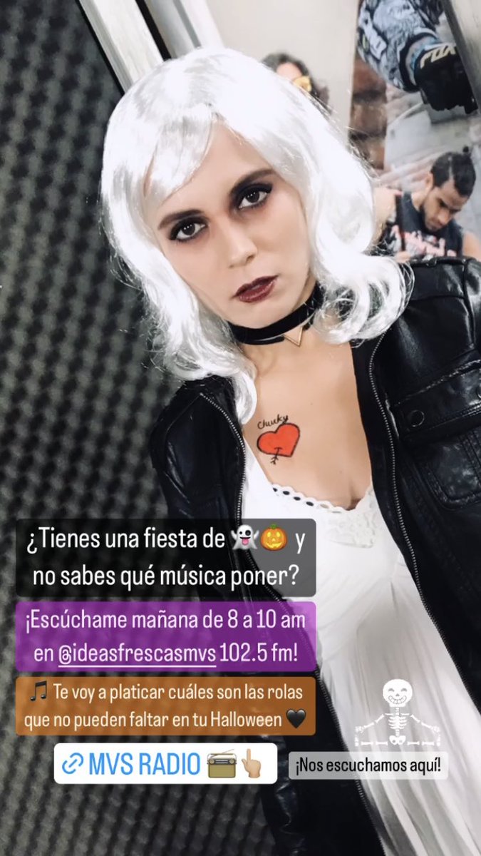 monminutti's tweet photo. ¡Mañana nos escuchamos en #MVS 102.5! Especial de terror 👻🎃 https://t.co/9S5EqG121s