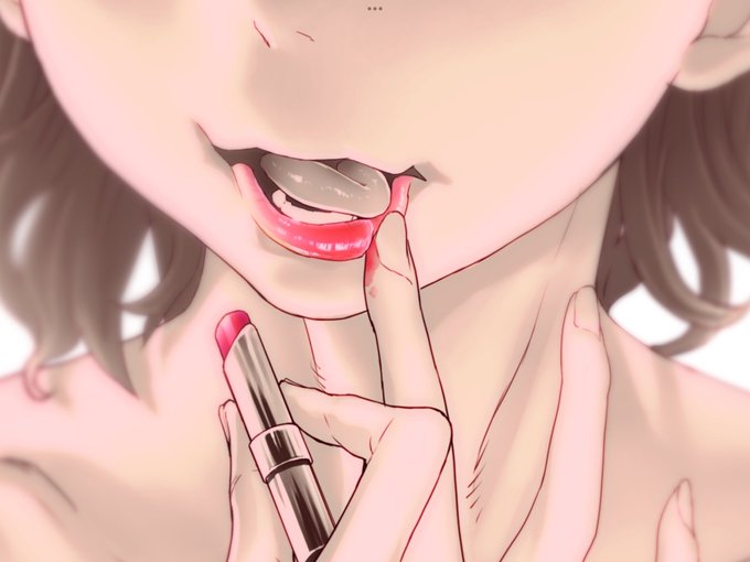 唇いい感じに描けた🫦 