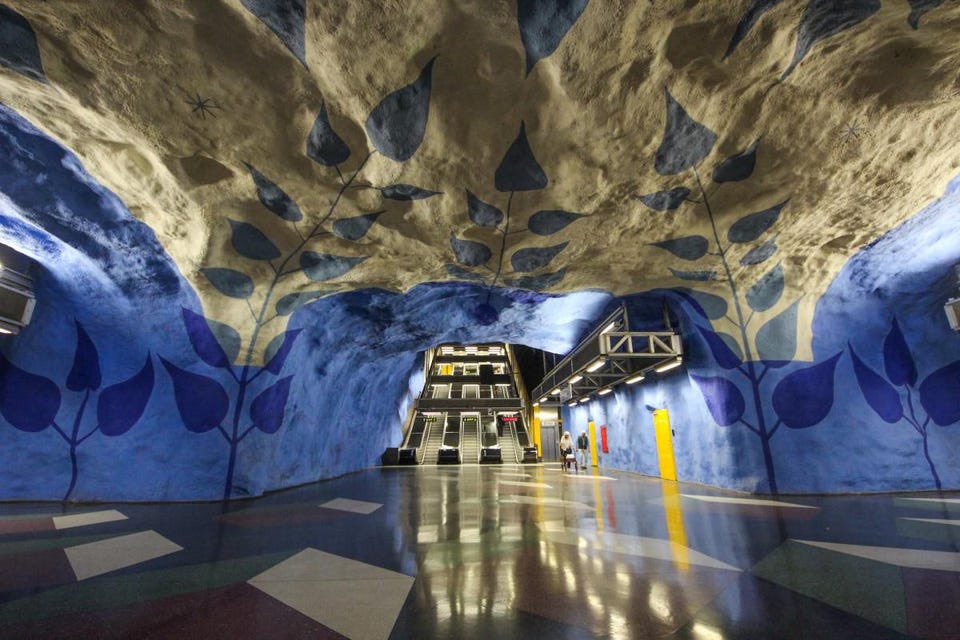 The sheer beauty of Stockholm’s metro. (Geoffrey Morrison)