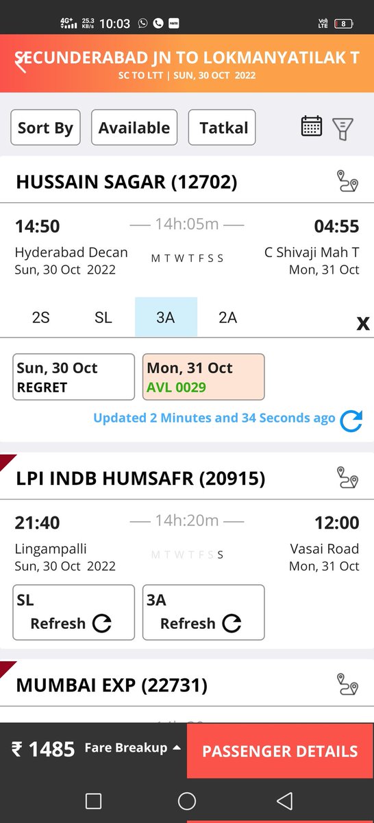 mirza_baig33's tweet image. @irctc_app @IRCTCofficial @CMOMaharashtra @RailMinIndia   #Irctcscam @timesofindia  #fraid  is there any legal action against irctc official app or any inquiry put them against them because they are running huge scam through irctc app. ticket booking time is 10:01am but still got