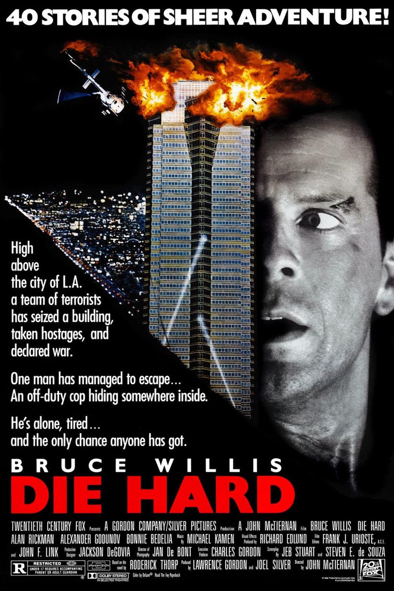 Late night action double feature. Just finished T2 Now watching. Die Hard (1988)