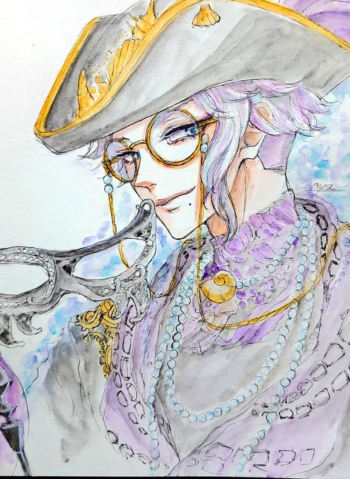 ■マスカレードドレス(アズール)ササッと簡単着色な落書きですが… 
