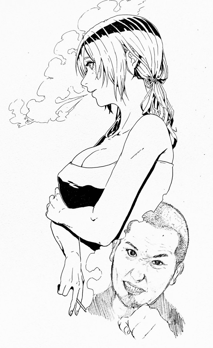 女の子ばっか描いてるイメージあると思いますが、男の子も描いてます!
2割くらい!
ほぼ金髪!!!! 