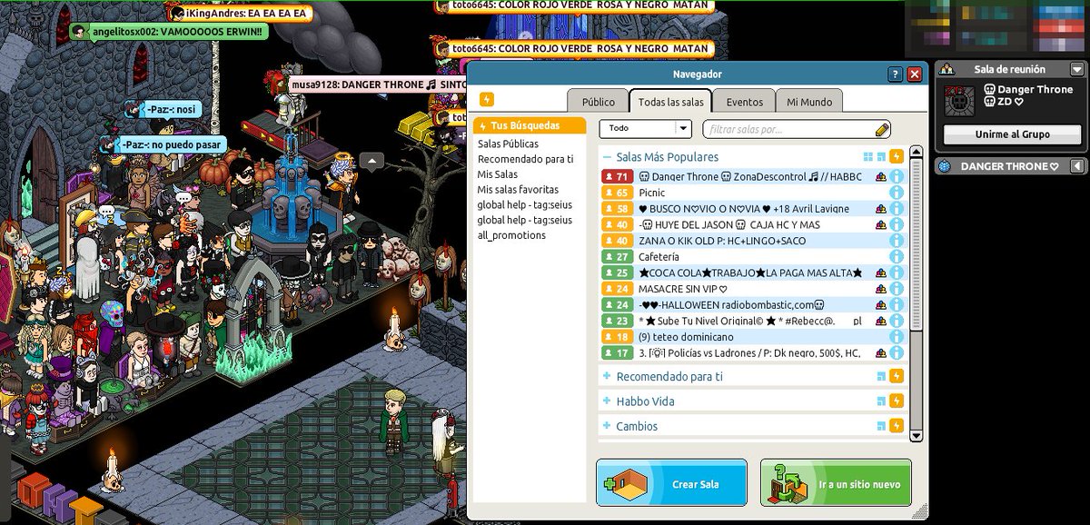 JUGA DANGER THRONE Y GANA MUCHOS PREMIOS Y DINÁMICAS CON <a href="/zdescontrolfm/">Zona Descontrol</a> 
 
🎃 MEGA FIESTA HALLOWEEN 🎃

Sintoniza: habboriodico.es