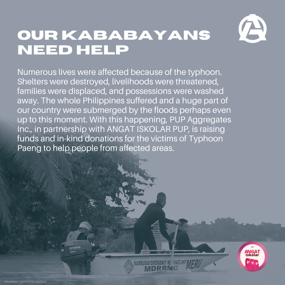 pupaggregates's tweet photo. 📢ISANG DAAN, BAWAT TAHANAN📢

#PaengPH
#ReliefPH https://t.co/pHMy79r3AD