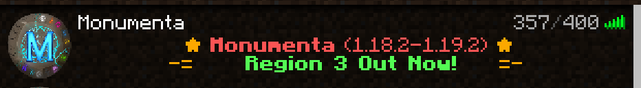MonumentaMMO's tweet photo. Today we released Region 3: The Architect's Ring, and it was without a doubt our most successful release ever. We almost doubled our previous concurrent playercount while maintaining smooth latency. 
Thanks to everyone who made it amazing!
IP (1.18.2) - https://t.co/2M9iwuOJgM https://t.co/I4Bx5oqwK7