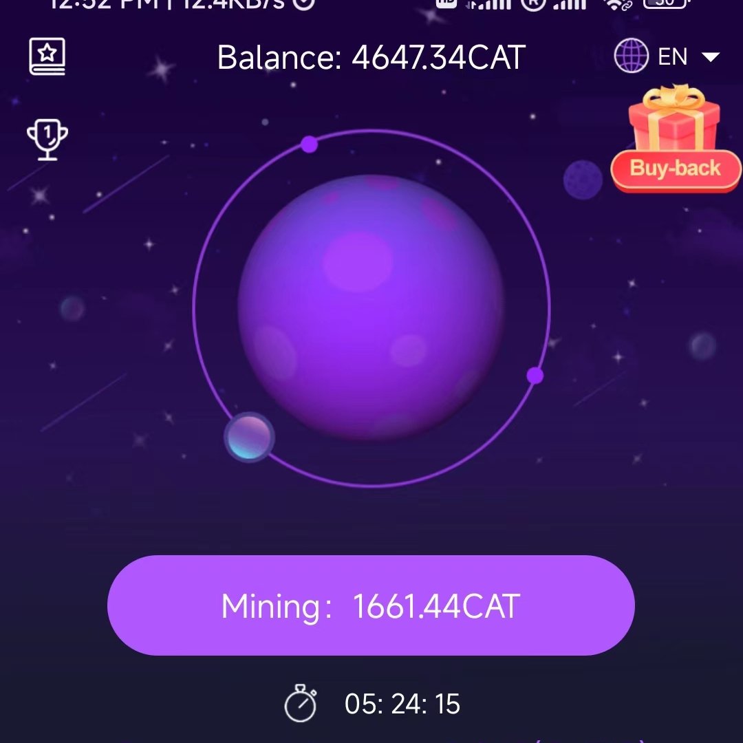 ifemiifemi's tweet photo. Don't miss this great chance
Mine as much as you can now.

https://t.co/C7LMFMhyS3
Mine at 0.05/second meaning you can mine 4320 CAT Per day
This rate will be halved in November 1. So then u can mine 2160 CAT Per day.
 Big buy back coming. https://t.co/xf6XQb1nmj