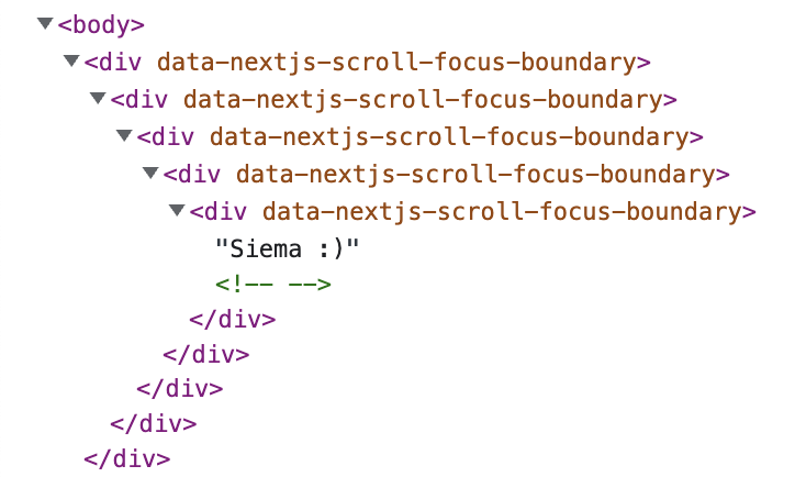 typeofweb's tweet photo. #Nextjs #appDir renders a div wrapper for each path segment in the URL. No, I don't mean for each page or layout. For each path segment. i.e. /test -> 1 div, /test/test -> 2 divs, /1/2/3/4/5/6/7/8 -> 8 divs… https://t.co/eEETf9t4o8