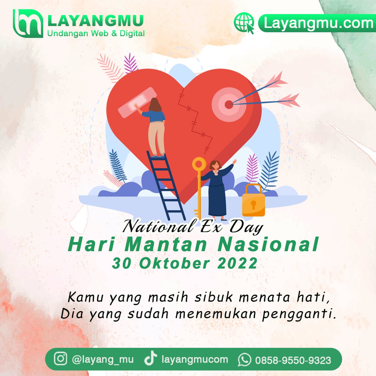 Layangmucom's tweet image. Maaf, update terlambat, seperti sesalmu yang selalu datang terlambat. 

Gimana, dah move on belum? 
#undanganweb #undangannikah #mantan #harimantannasional #exday