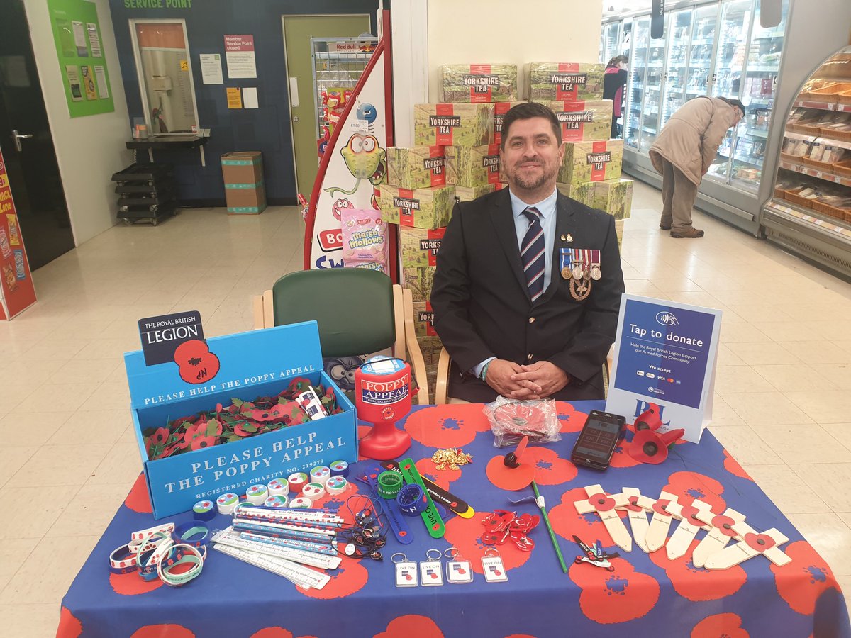 I'll be collecting for the Royal British Legion at the Co-op in Hadleigh 10:00 till 12:00 why not come down and see us. Helping Veterans 24/7. <a href="/PoppyLegion/">Royal British Legion</a>