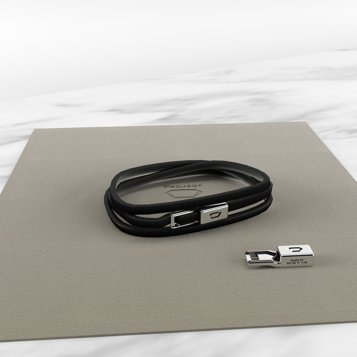 Project_O1's tweet image. Our black leather Triple Turn Bracelet is now available with a rhodium clasp - Onlline only ...
.
.
.
To discover directly on our site: project-o-concept.com/en/accessories…