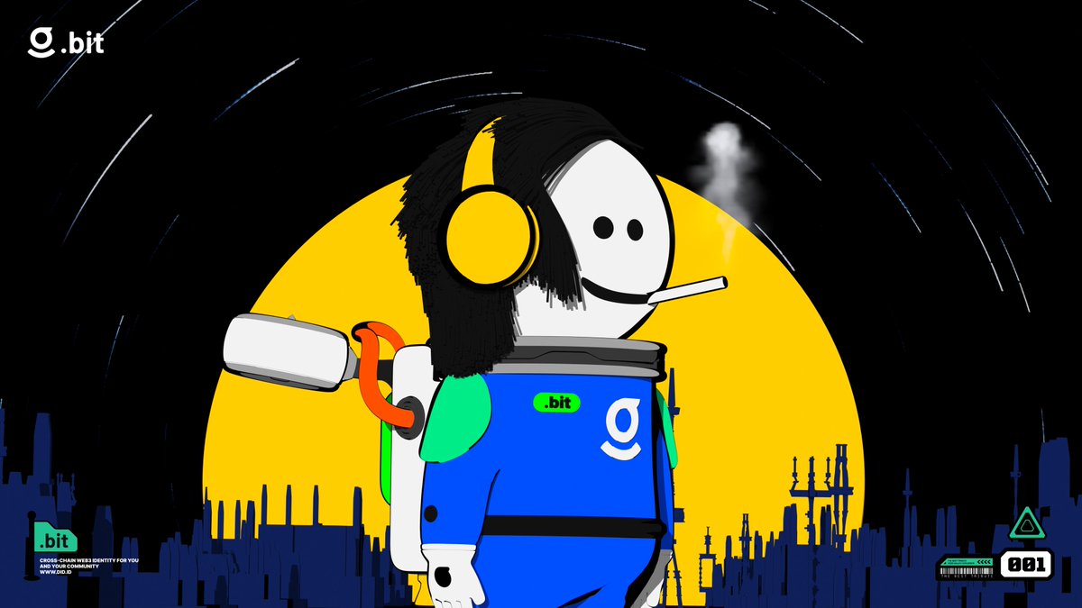 DIDbased's tweet image. 🎉Tribute to Classic #NFTs Event

Task3⃣—— Twitter name ends with .bit

🎁 .bit-mfers NFT
❤️&amp;amp; RT
👉 To enter: app.quest3.xyz/quest/70093400…

#DID #NFT #Giveaway #Airdrop #Web3 #mfers