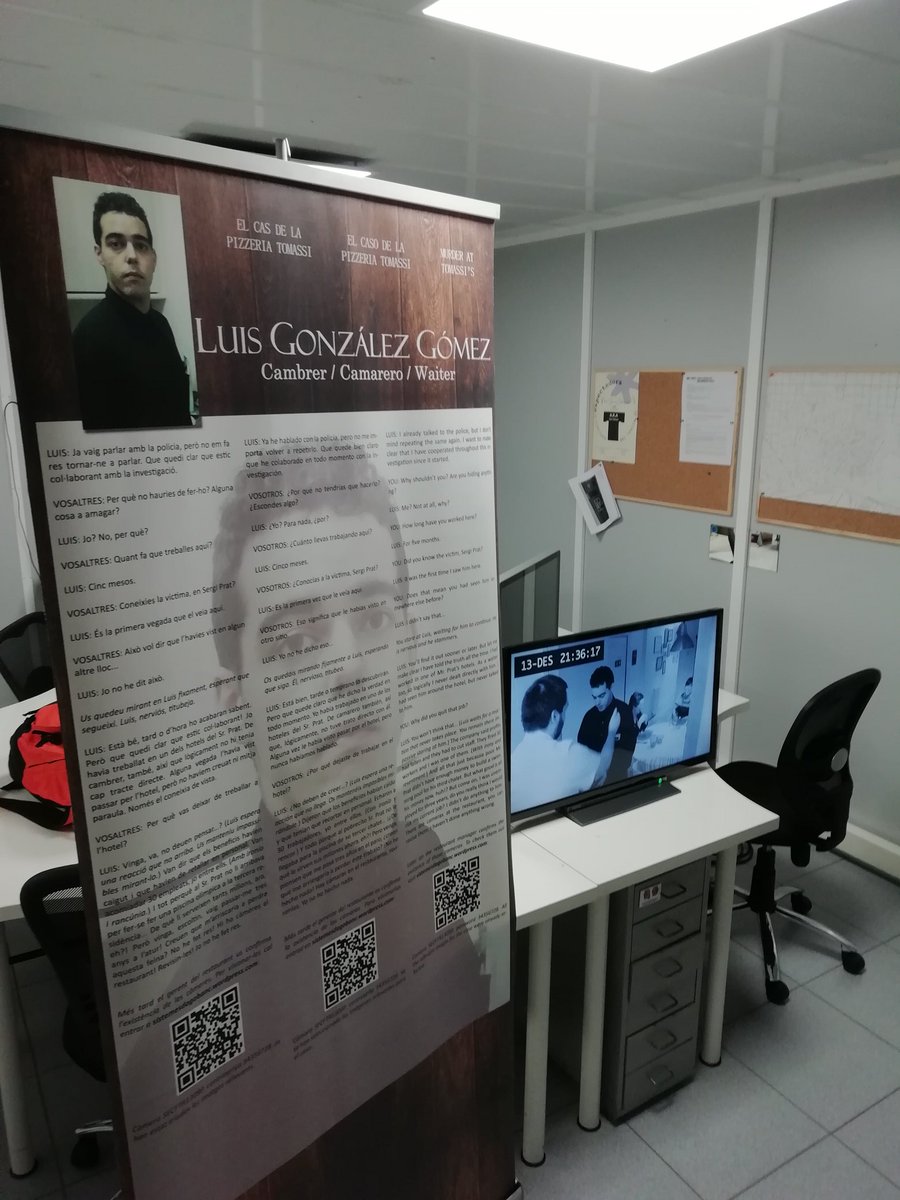 totjugar's tweet image. Avui convertim el local de treball de la @SalaFlyhard en l&apos;escenari d&apos;un assassinat. Resoldran el cas?
#detectius #PizzeriaTomassi