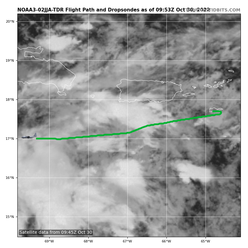 EstadoDTiempoGT's tweet photo. Concerniente a #I95L Baja Presión atmosférica en el #Caribe mantiene rumbo Oeste-Nor-Oeste a 30 km/h el avión de vigilancia reportó vientos ligeros componente Este...áreas con pronóstico de lluvias: Jamaica,  Antillas Lesser, Islas Vírgenes, Puerto Rico... https://t.co/GWNIRop1uc