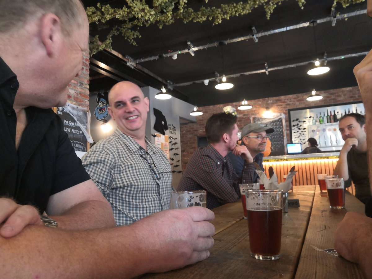 A great Cardiff brewery &amp; beer tour yesterday &amp; our first 'public' event.
Thanks to:
<a href="/MadDogBrewCo/">Mad Dog Brewery</a>
<a href="/tinyrebelbrewco/">Tiny Rebel</a>
@BrewMonsterUK
<a href="/HOS_Cardiff/">Head of Steam Cardiff</a>