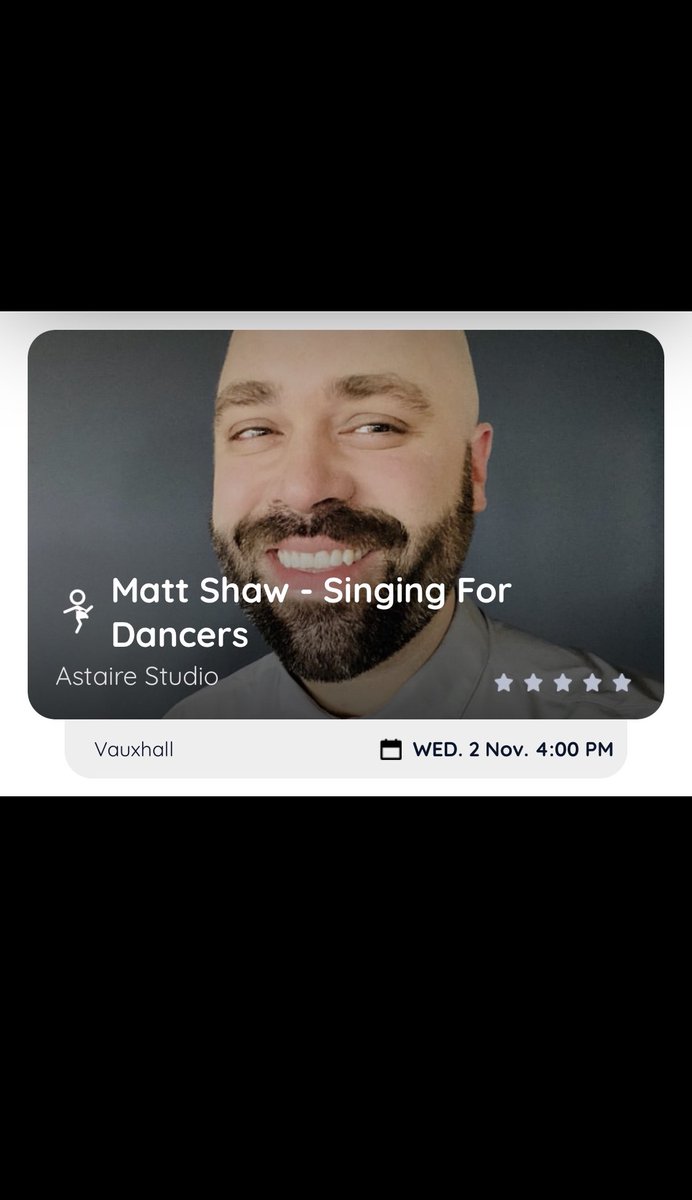 MatthewshawShaw's tweet photo. SINGING FOR DANCERS. STARTS THIS WEDNESDAY. 4pm. BOOK ON THE BASE APP. https://t.co/wBSSBANqdV