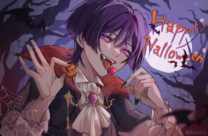 HappyHalloweenヴァンパイアスカラマシュ#原神 #GenshinImpact #scaramouche 