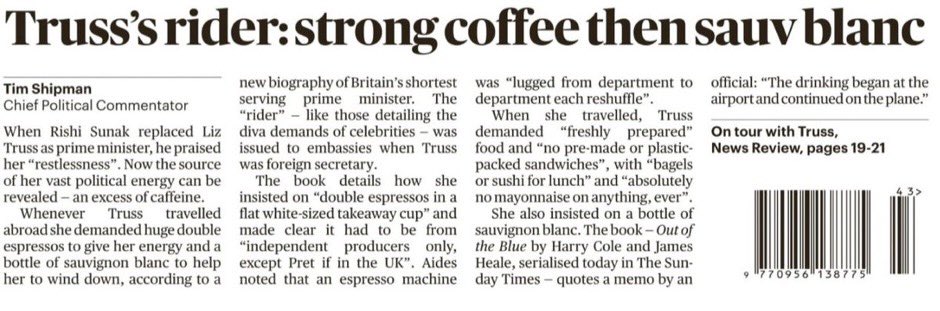 Amid all the failings of the UK government in recent years, the fact that Liz Truss’ go-to wine was Sauvignon Blanc tells you all you need to know….