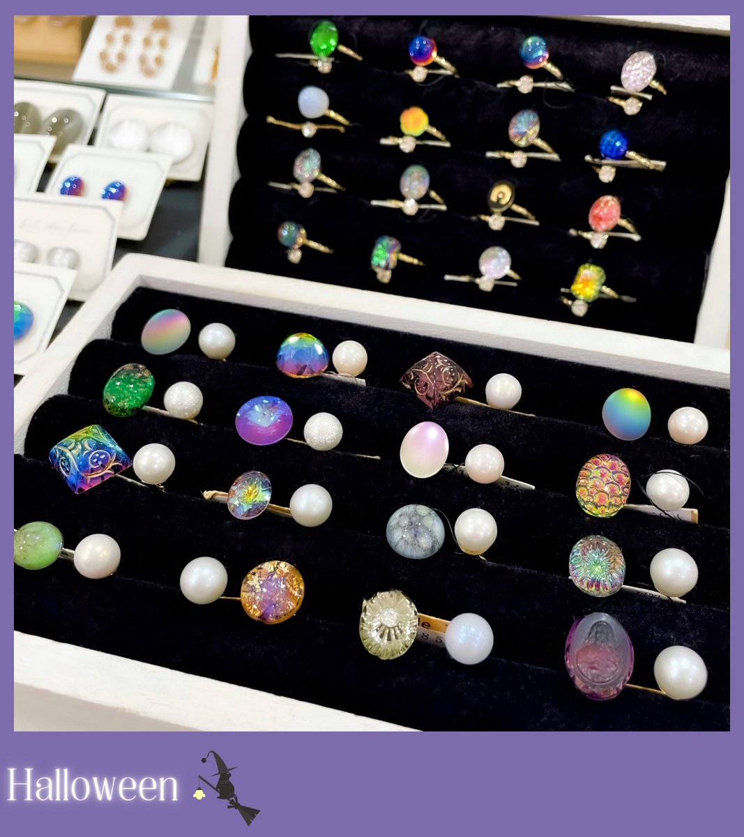 beppin_deco's tweet photo. 💜fil de lin @asafildelin 💜

🎃ハロウィンカラー🎃の
ヴィンテージパーツアクセサリー✨

人気のリングとともに
ぜひご覧くださいませ！
🐰🪄✨ https://t.co/FcEoBwdP60