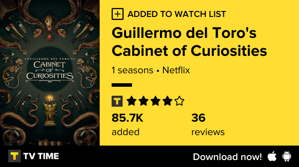 LittleAlexYT's tweet photo. I've just started following Guillermo del Toro's Cabinet of Curiosities https://t.co/AJYjb1BM37 #tvtime https://t.co/w0ZWpzIa56