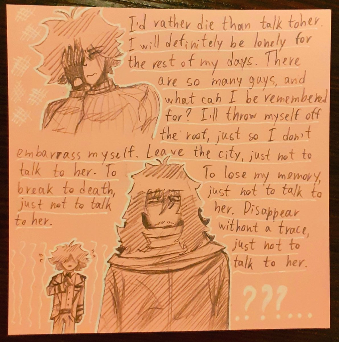 versusrainer's tweet photo. Again, sketches on colored paper.The second picture is that Mamoru just has communication problems quite often
#traditionalart #traditional #art #sketch #humanart #human #neko #nekoart #mha #mhaoc #mhaart #myheroacademiaoc #myheroacademiaart #myheroacademia #aizawashouta #aizawa https://t.co/MSxkl93tcA