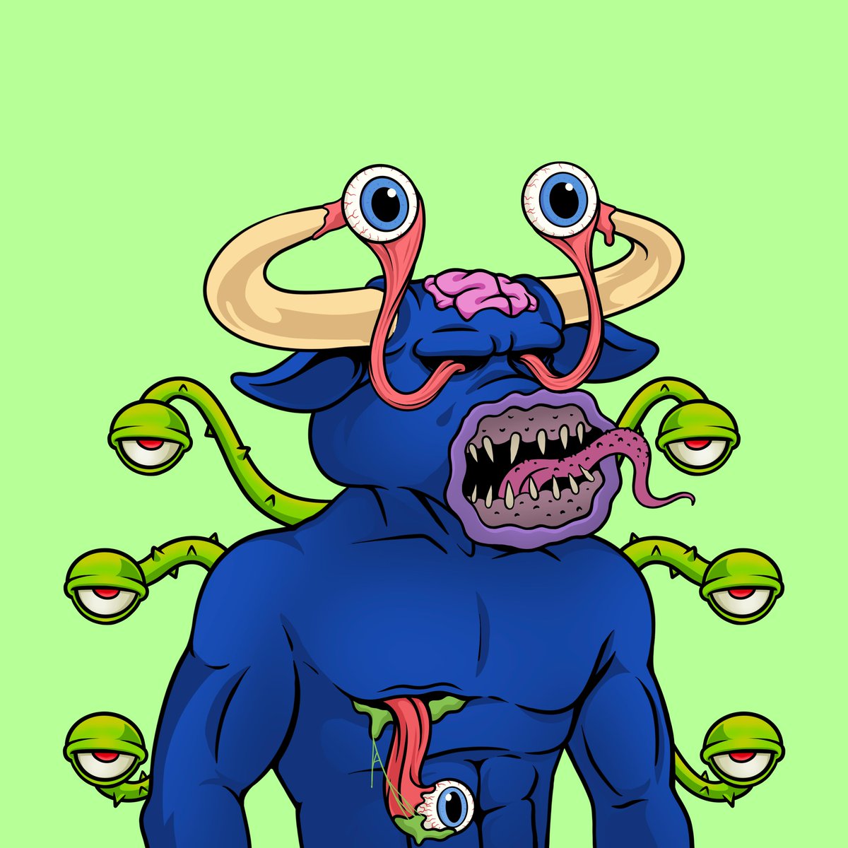 Hey #CNFTcommunity !!! Check out my "blue / eyes" zombie family from <a href="/adabullsclub/">Ada Bulls Club</a> !!!
Mint for holders currently active for 15 ADA until 6 PM UTC, when starts public mint for 20 ADA per NFT!
STILL THOR BULL TO MINT BTW !!!!!
