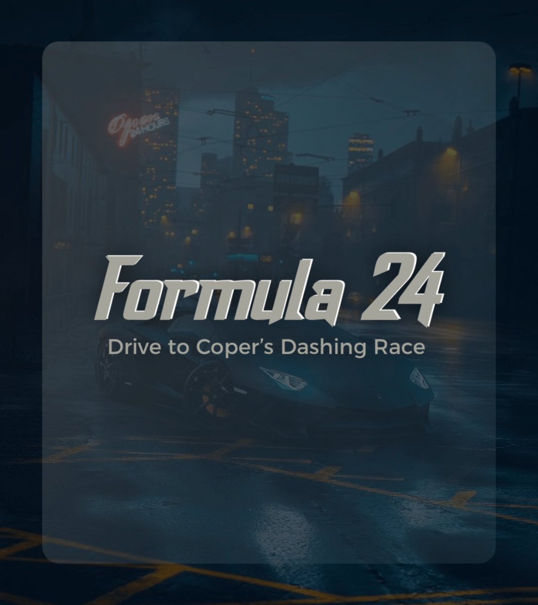 Formula 24: Drive to Coper's Dashing Race tweet media