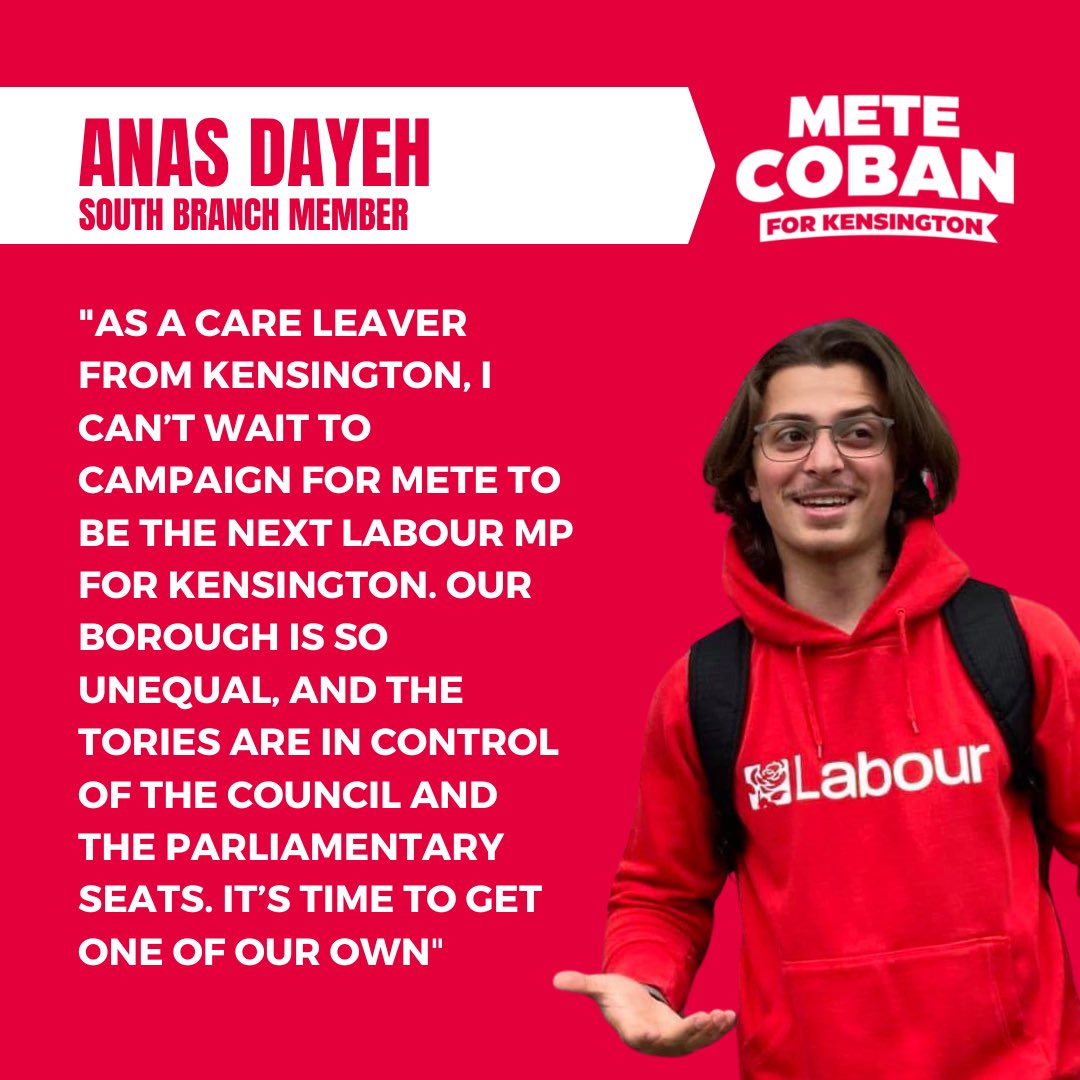 Young members like @AnasDayehh are the reason why I’m standing for Kensington. Kensington is the most unequal constituency in the UK and desperately needs a Labour MP. It’s time for #OneOfOurOwn metecoban.com
