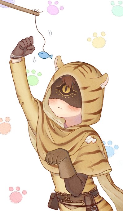 「animal hood tiger print」 illustration images(Latest)