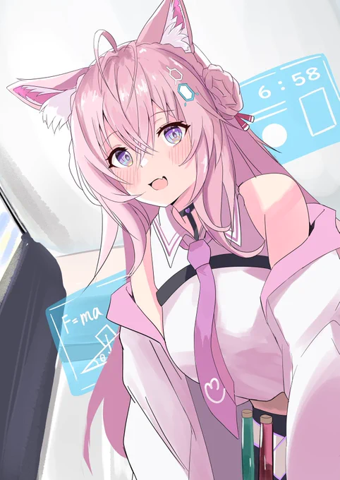 来月もケモ耳と照れ顔描いて生きていたい #今月描いた絵を晒そう 