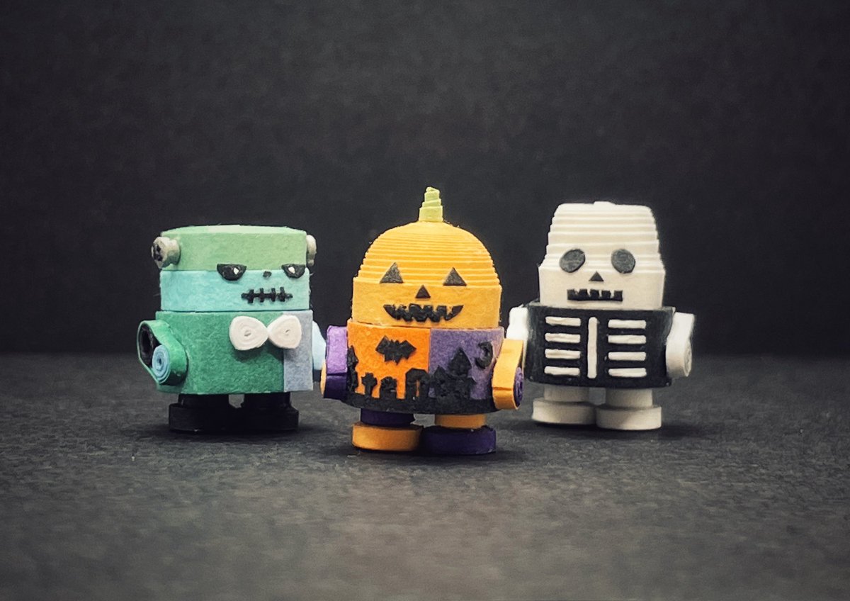 🧟‍♂️🎃💀 #Halloween #ハロウィン #ハンドメイド #PaperROBOT