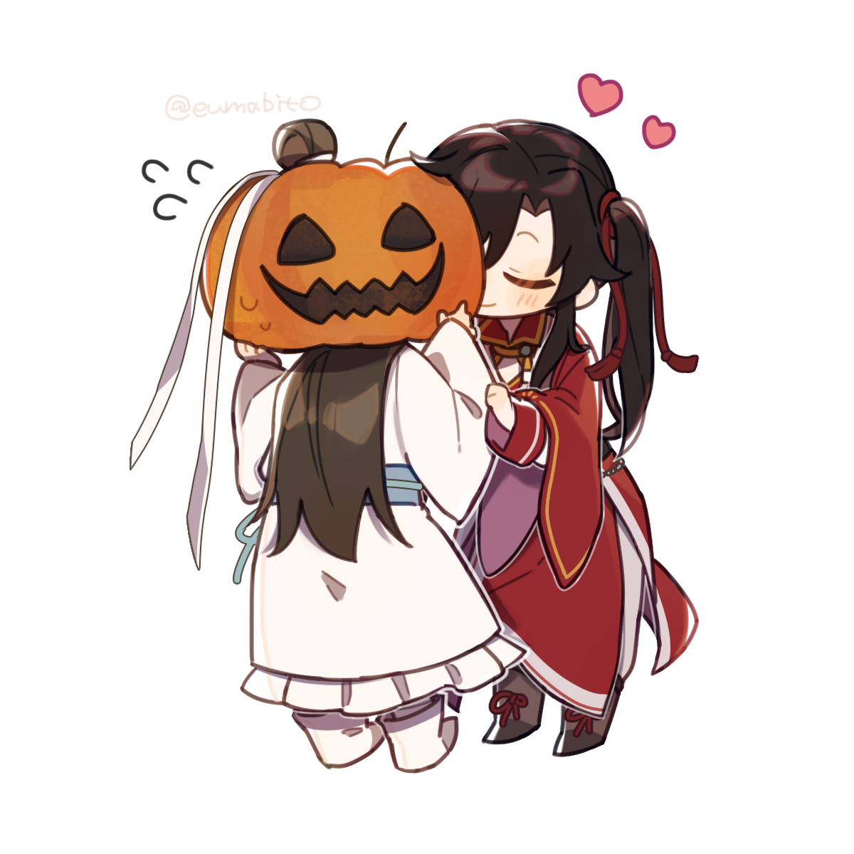 花怜「花怜Halloween⑥#TGCF #天官赐福 #천관사복 」|▽（修行僧）のイラスト