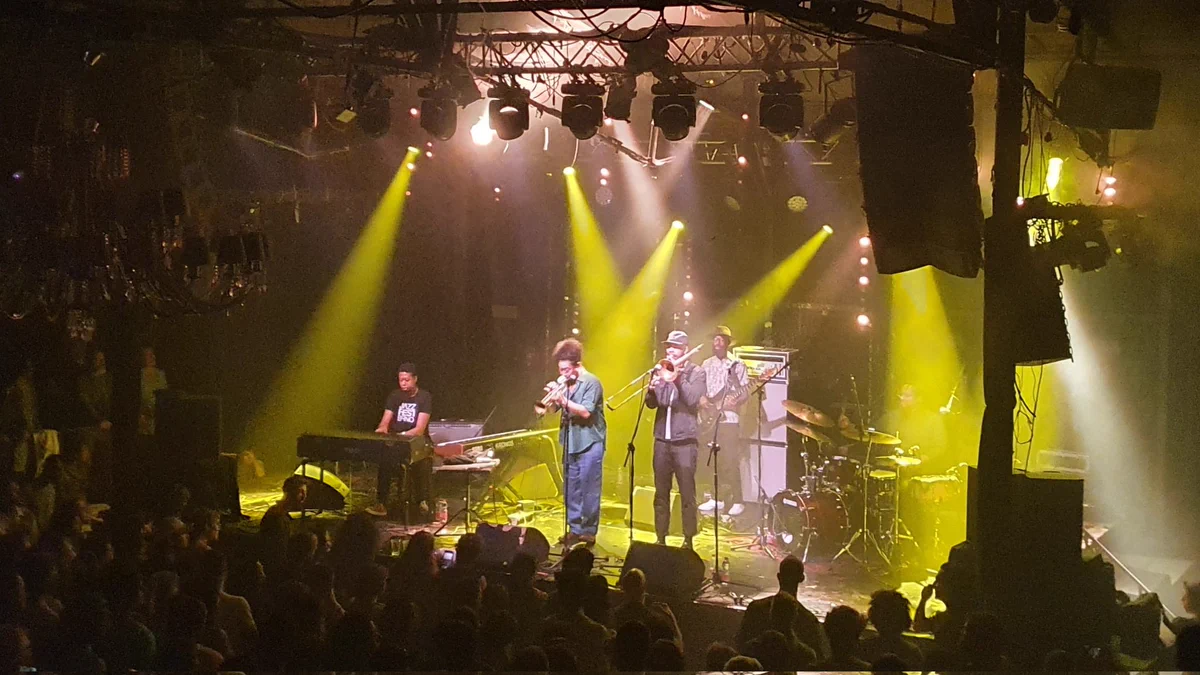 Jazz musicians on stage