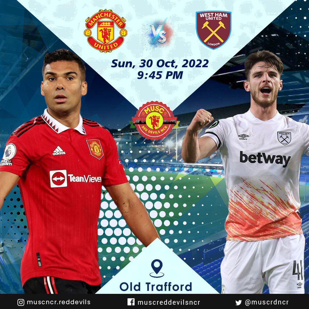 Matchday 🔥🔥 We move on to face @westham in our next encounter of Premier League. What is your score predictions for the match ? Drop your comments below ⬇️ #mufc #munwhu #westhamfc