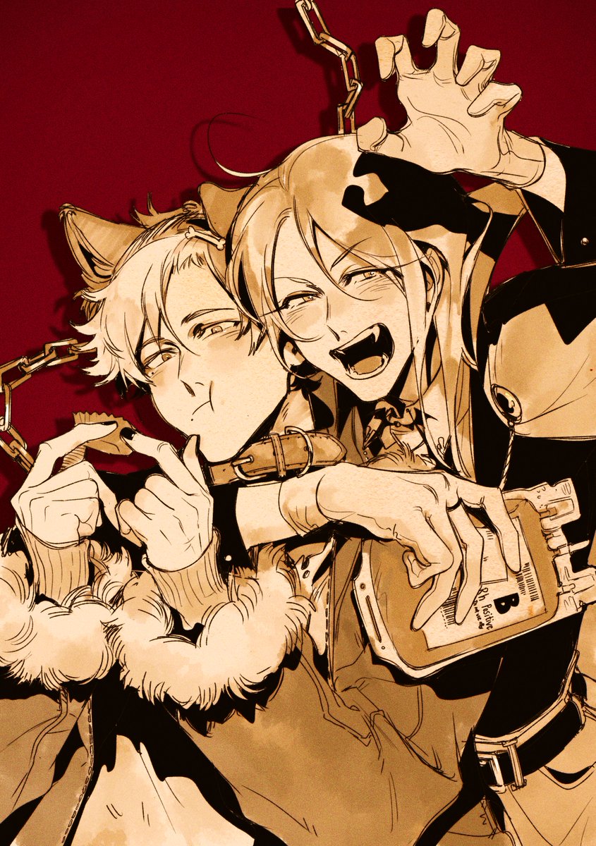 LilPainus's tweet photo. (technically belated) halloween with yu and fei!

i got a bag of reeses peanut buttercups to myself woo lets goo https://t.co/gEpr03AGOE