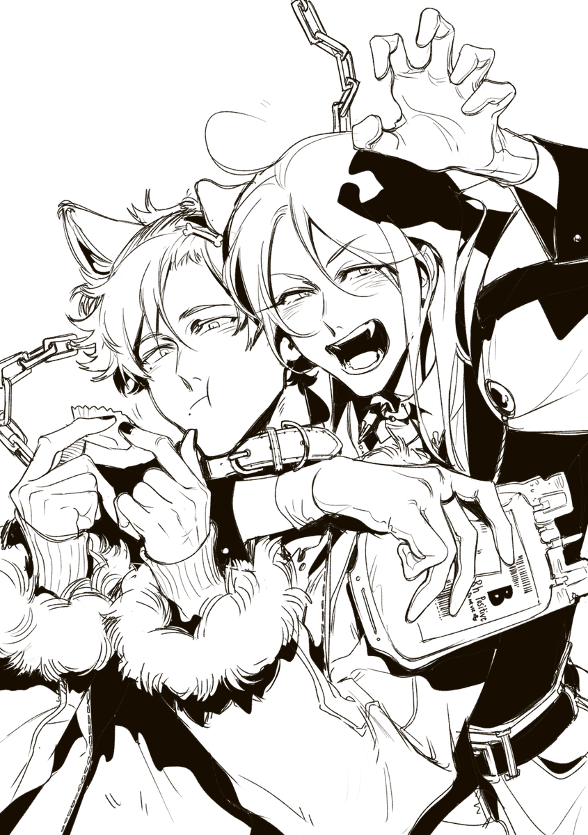 LilPainus's tweet photo. (technically belated) halloween with yu and fei!

i got a bag of reeses peanut buttercups to myself woo lets goo https://t.co/gEpr03AGOE