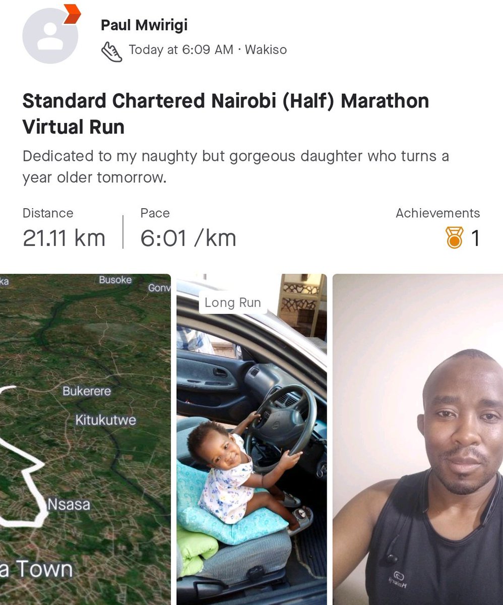 Paul Mwirigi Muriungi, MCIM MCIPR MPRSK (@mwirigipaul) on Twitter photo 2022-10-30 06:46:25 @rkabushenga @MosesRutahigwa @niyimic @mbjorgum @nsunak @Megsport01 @donakatukunda @PaulRugambwa @Fssozi @Kwezi_Tabaro @Rukwengye @DruArinaitwe @Hashim11 @Mwembu_Mwembu @Akeda4 @Jonekyoma @LoyNabeta @RonaldMusiime1 @TonyNatif Done and dusted. Should've been a sub 2 but I couldn't match the strength needed to overcome the hills of Kiira in the last 6ks. Up next is the @mtnug #mtnmarathon2022 @rkabushenga @MosesRutahigwa @niyimic @mbjorgum @nsunak @Megsport01 @donakatukunda @PaulRugambwa @Fssozi @Kwezi_Tabaro @Rukwengye @DruArinaitwe @Hashim11 @Mwembu_Mwembu @Akeda4 @Jonekyoma @LoyNabeta @RonaldMusiime1 @TonyNatif Done and dusted. Should've been a sub 2 but I couldn't match the strength needed to overcome the hills of Kiira in the last 6ks. Up next is the @mtnug #mtnmarathon2022