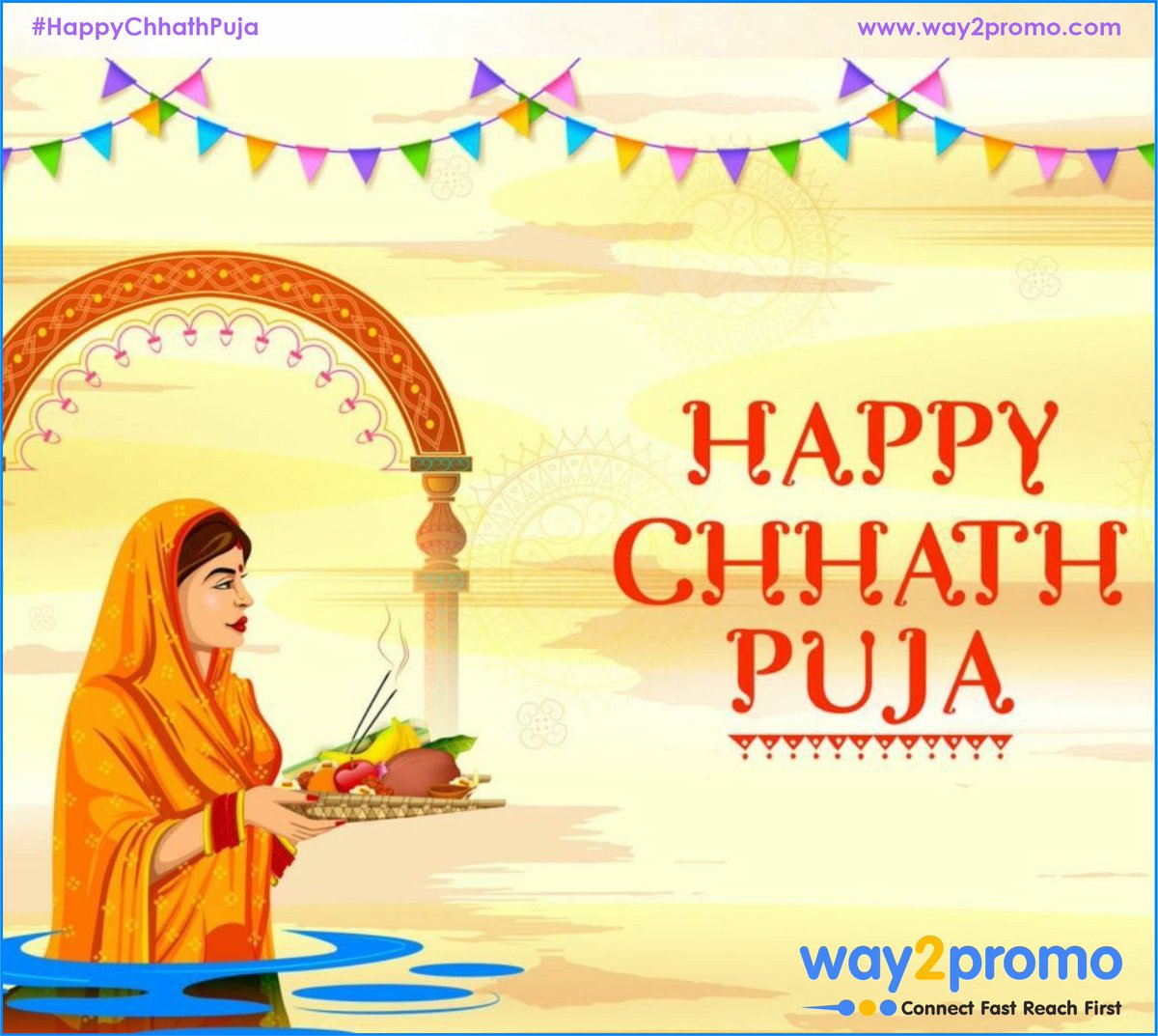 way2promo's tweet photo. May this Chhath Puja mark the beginning of life, fortune and success for you. May the wishes to make this day also be blessed by Sun God and come true.
#HappyChhathPuja #GodSun #Blessings #Way2Promo https://t.co/0DEclFiXY7