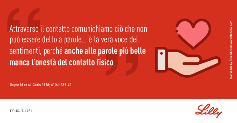 Cosa significa il contatto per una persona con #psoriasi?  #sapevatelo #GiornataMondialePsoriasi
