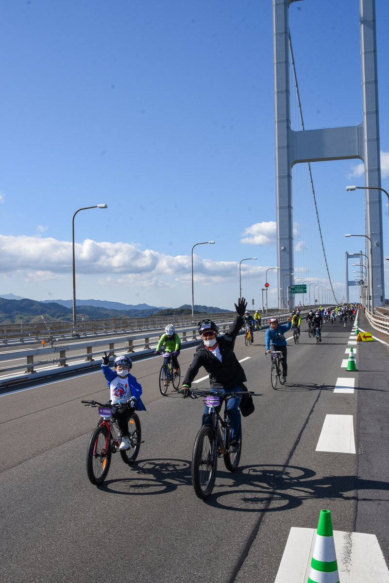 今治市（＠imabari_city） on Twitter "【世界に誇るサイクリングイベント】 本日、サイクリングしまなみ2022が開催さ