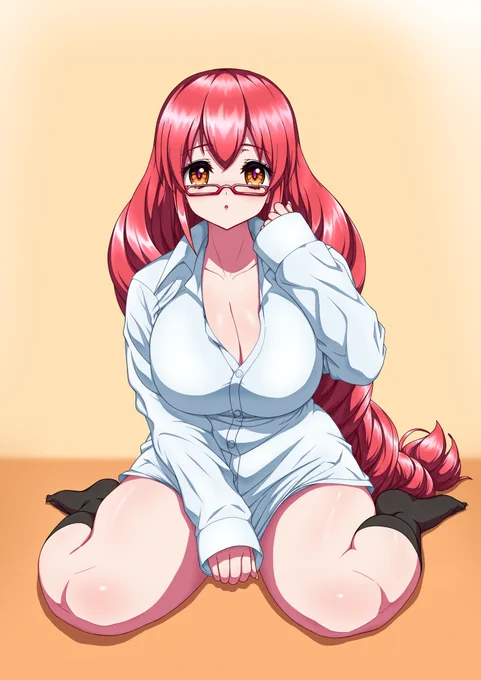 Skebからご依頼でYシャツ姿の頼子(アルカナ3)(^o^) 