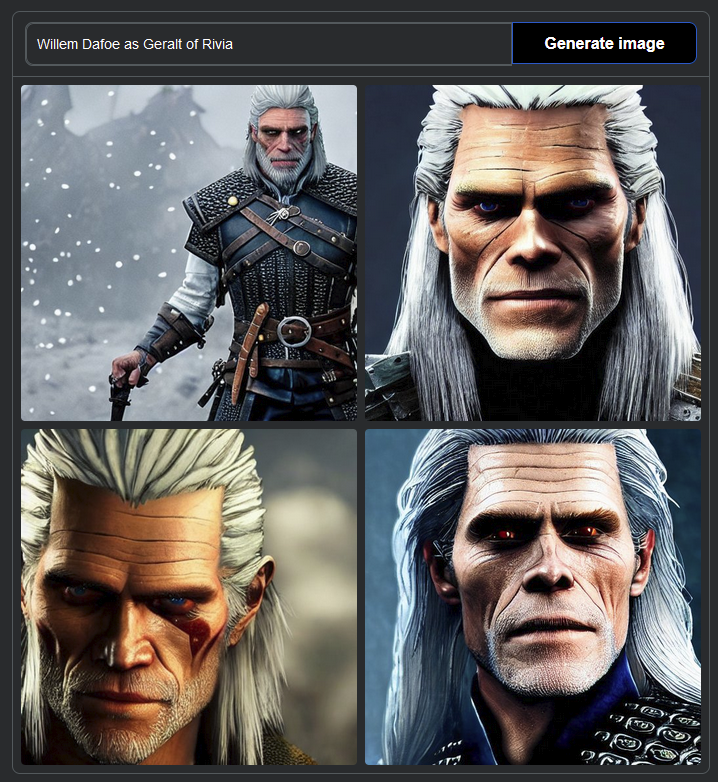 _RottingAway_'s tweet image. Willem Dafoe as Geralt of Rivia
#stablediffusion #stablediffusionart #stablediffusiondemo #ai #aigenerated #aigeneratedart