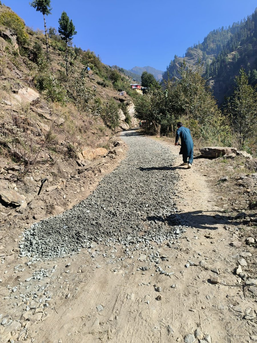 Metaling of Champal road, as promised Blacktop will be completed in few weeks.
