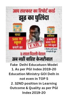 झूठ का पुलिंदा दिल्ली माडल।
