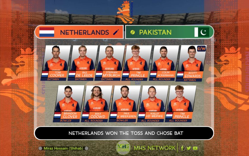 mhsNetworkBD's tweet photo. 🏏ICC Mens T20 World Cup 2022
29th Match, Super 12 Group 2
Netherlands have won the toss and have opted to bat
Netherlands Playing XI
Bangladesh Playing XI
#T20WorldCup | #T20WorldCup2022 | #ICC  | #MHS_Today #MHS_NETWORK #PAKvNET #NETvPAK #PAKvsNET #NETvsPAK https://t.co/k1X3OcNhNH