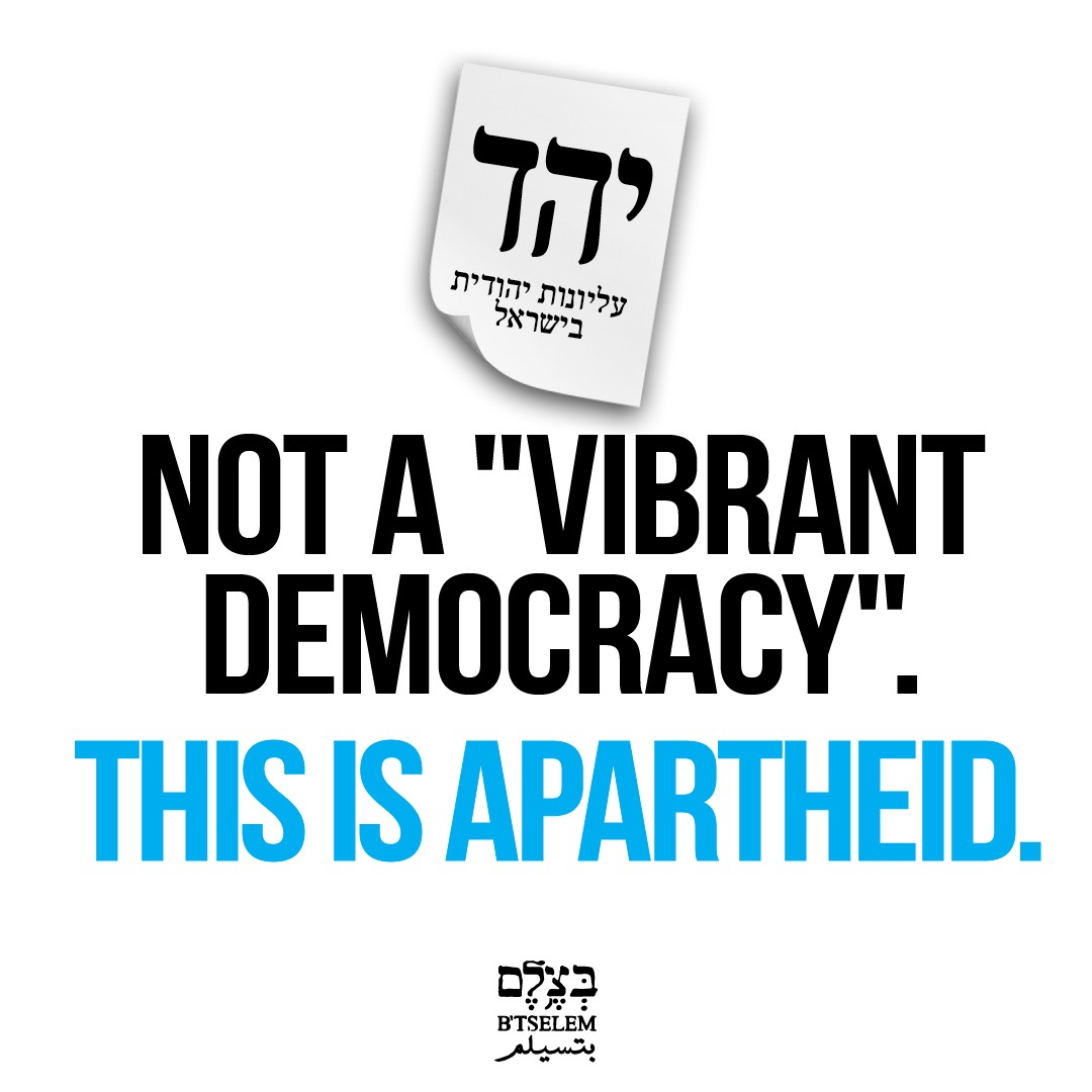 Only half the people who live under the Israeli regime will be allowed to fully participate in this week’s general elections. The Jewish half. >
