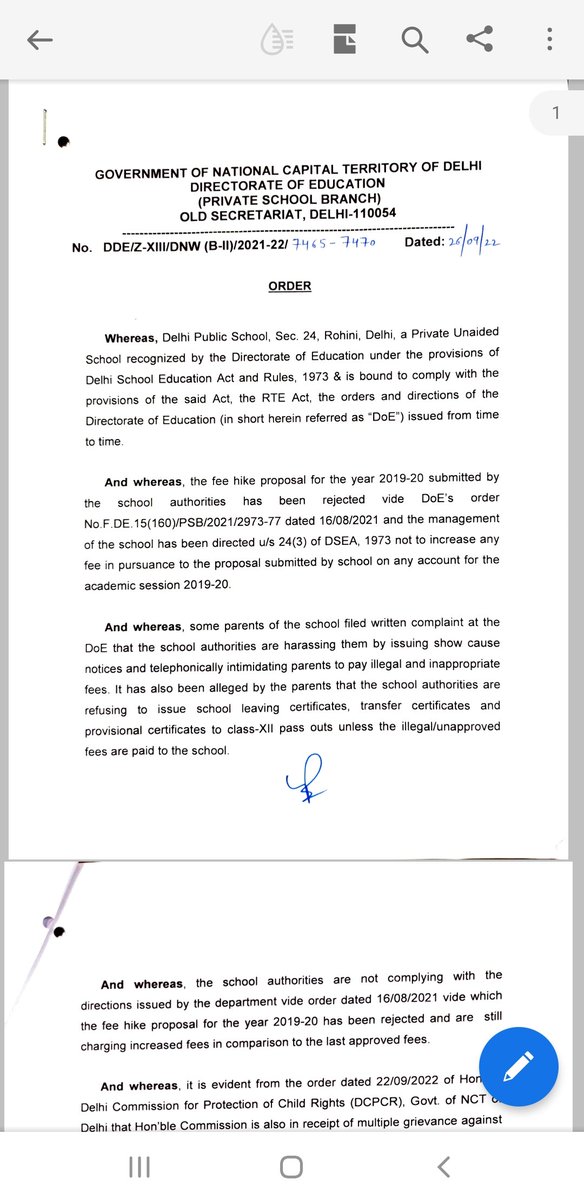 DPSRParents2022's tweet image. @Dir_Education @gupta_iitdelhi @CMODelhi @ArvindKejriwal @msisodia @JaiUpkar @RikhilGarg 
आपके Sep के आर्डर पर अभी तक कोई एक्शन नही हुआ है।आप अपने आर्डर को execute करवाने के लिए एक्शन लेने में देरी क्यों कर रहें है।स्कूल तो अपनी मनमानी कर रहा है।आखिर देरी क्यों?कृपया एक्शन ले।