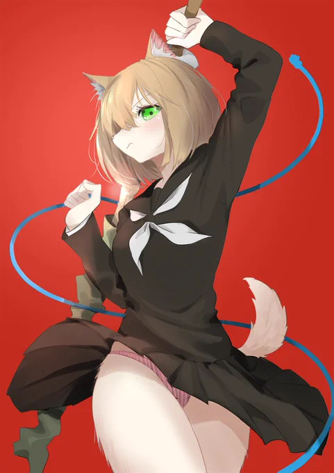 剣道部エースの本気#ケモノ #メスケモ #オリキャラ #柴犬 