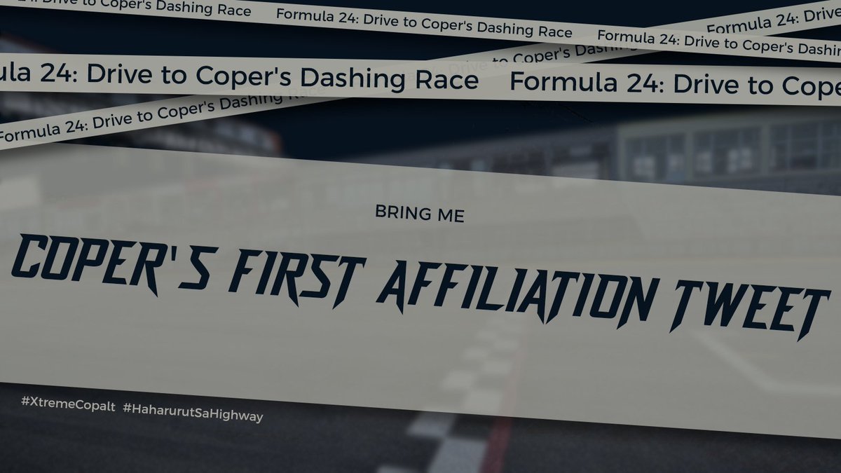Formula 24: Drive to Coper's Dashing Race tweet media